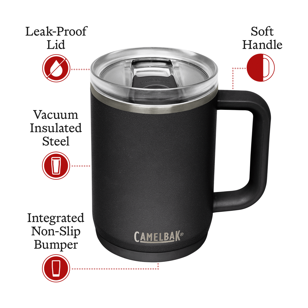 Thrive™ 16 oz Mug, Insulated Stainless Steel