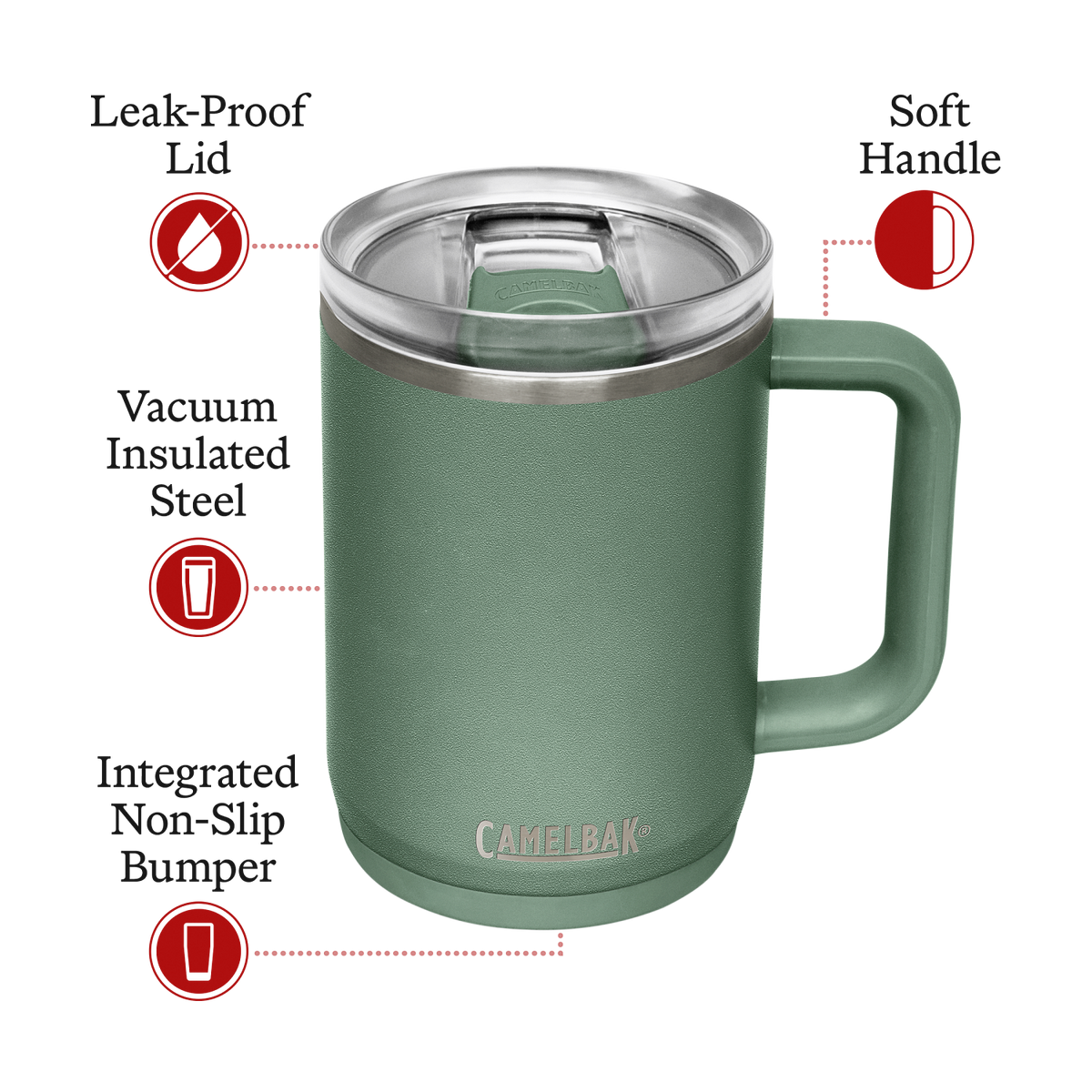 Thrive™ 16 oz Mug, Insulated Stainless Steel