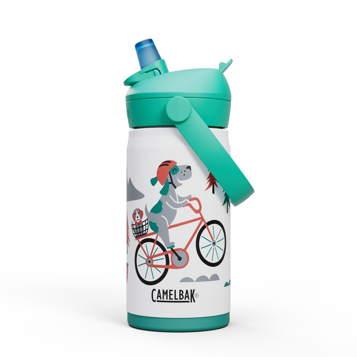 Thrive™ Flip Straw Kids 12oz Bottle, Insulated Stainless Steel